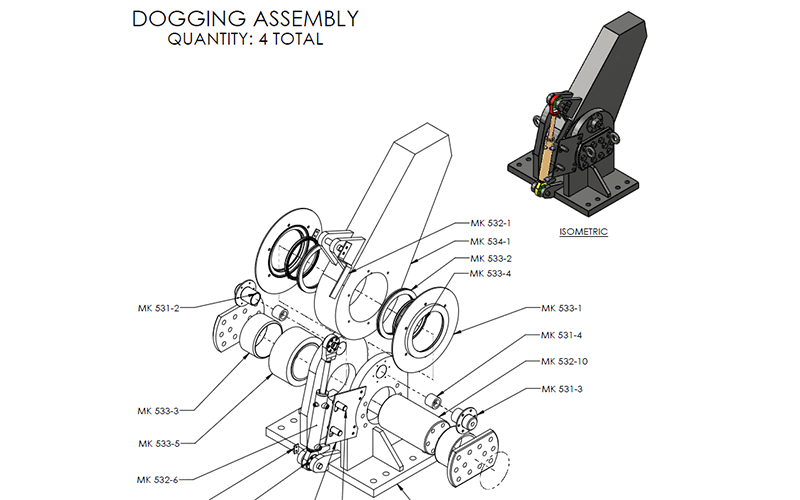 Dogging Assembly