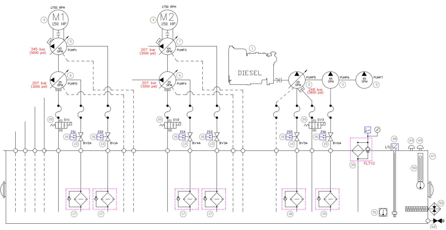Diesel Combo Electric Motor & Diesel Engine